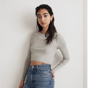 Madewell cropped Long-sleeve Tee